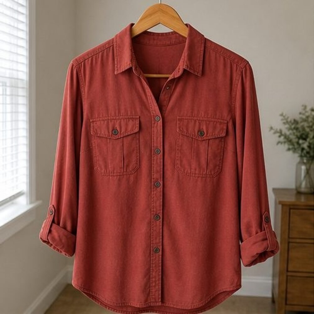 Blush Tie Neck Blouse